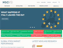 Tablet Screenshot of msci.com